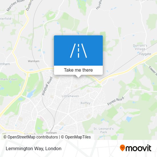 Lemmington Way map