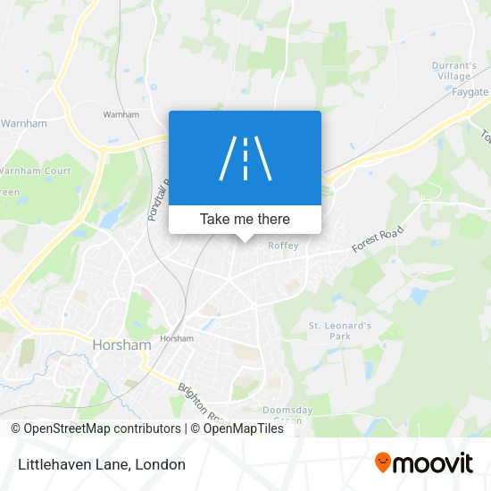 Littlehaven Lane map