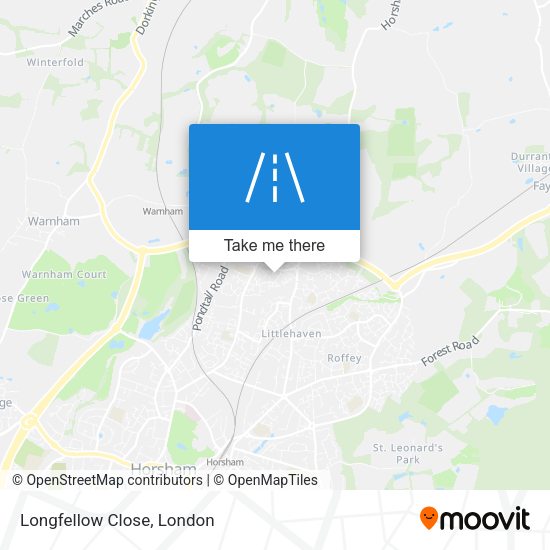 Longfellow Close map