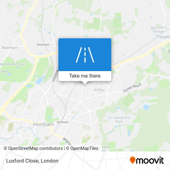 Luxford Close map