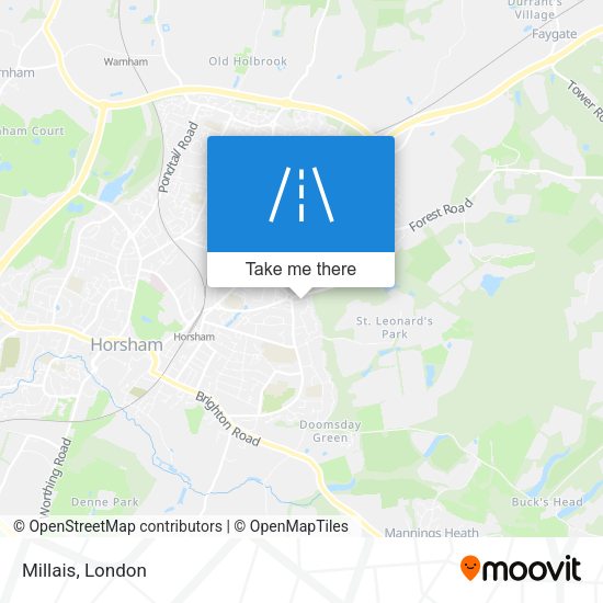 Millais map
