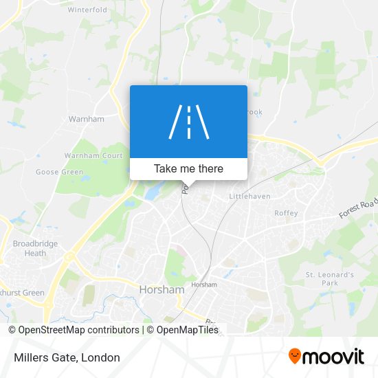 Millers Gate map