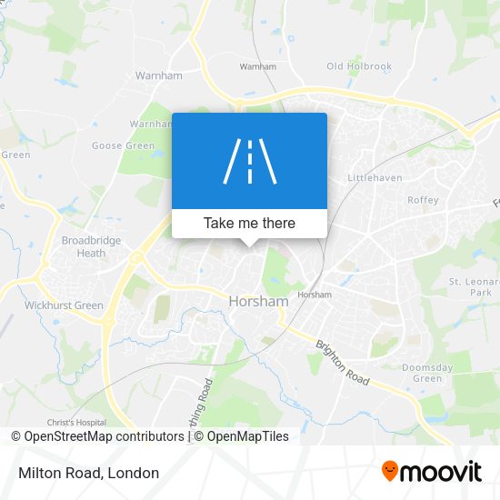 Milton Road map
