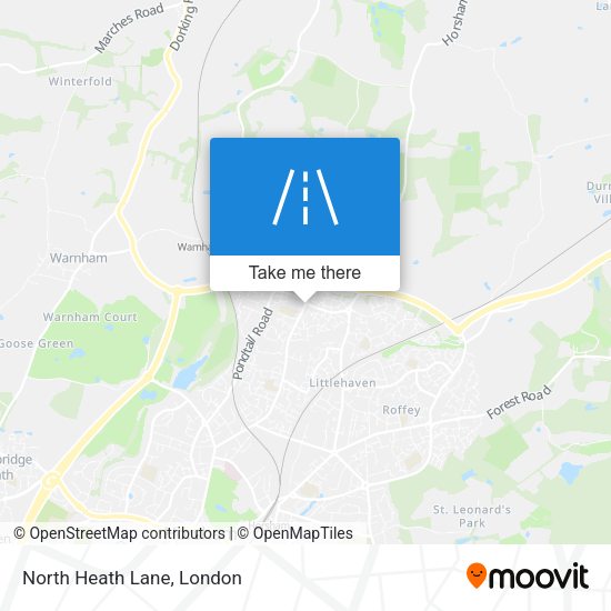 North Heath Lane map