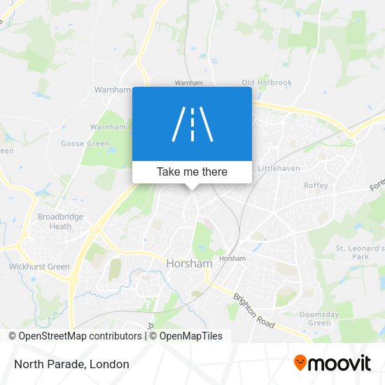 North Parade map