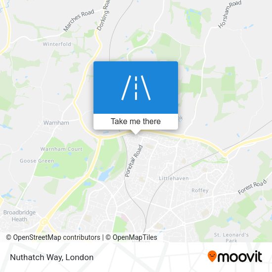 Nuthatch Way map