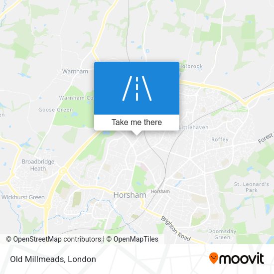 Old Millmeads map