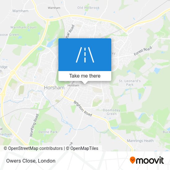 Owers Close map