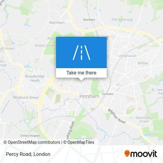 Percy Road map
