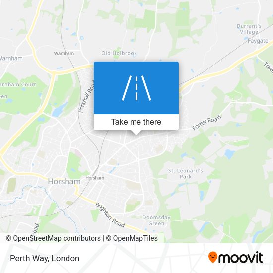 Perth Way map
