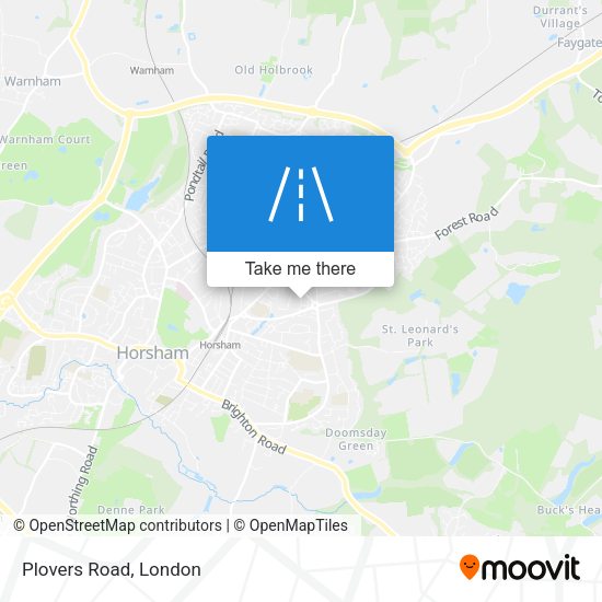 Plovers Road map