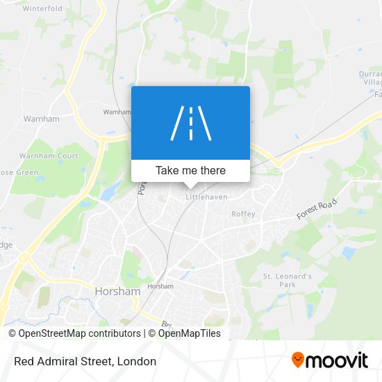 Red Admiral Street map