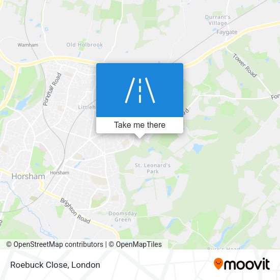 Roebuck Close map