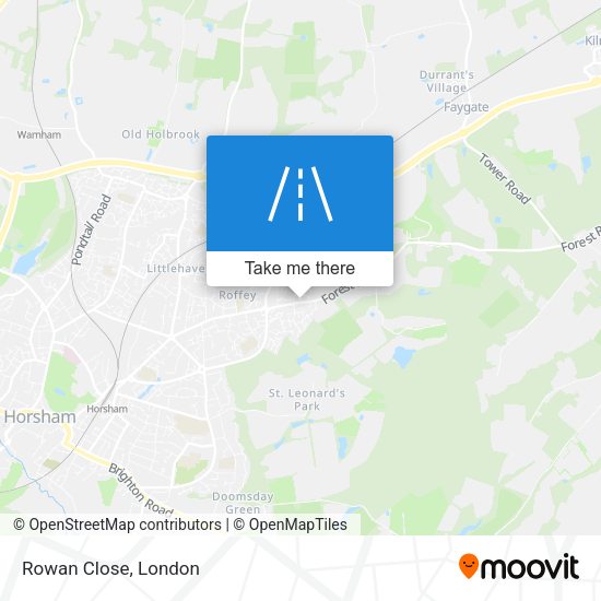 Rowan Close map