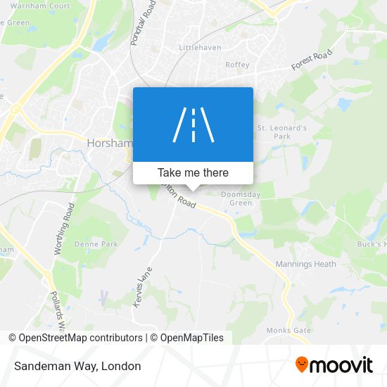 Sandeman Way map