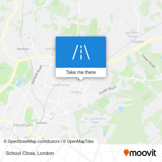 School Close map