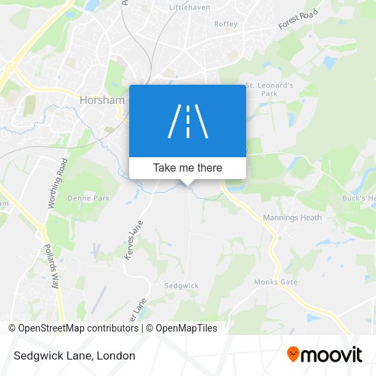 Sedgwick Lane map