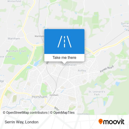 Serrin Way map