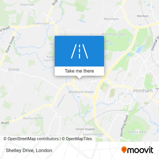 Shelley Drive map