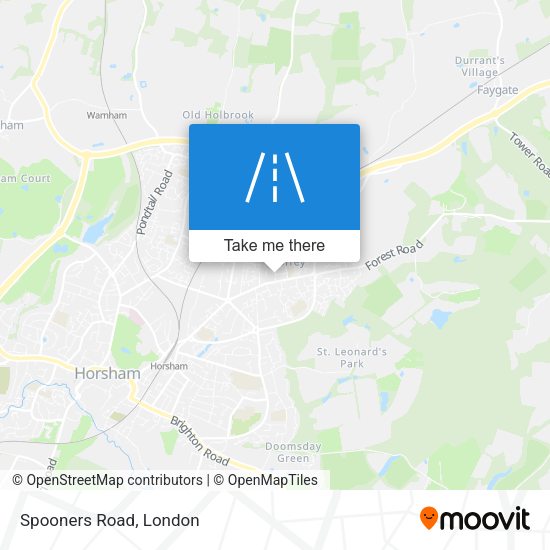 Spooners Road map