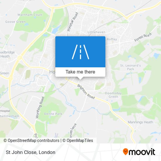 St John Close map