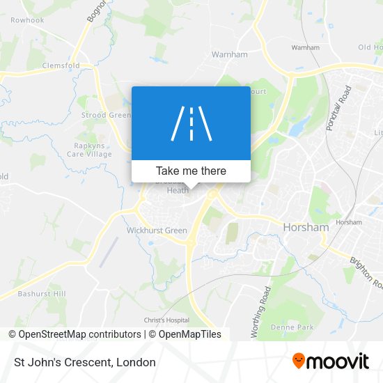 St John's Crescent map