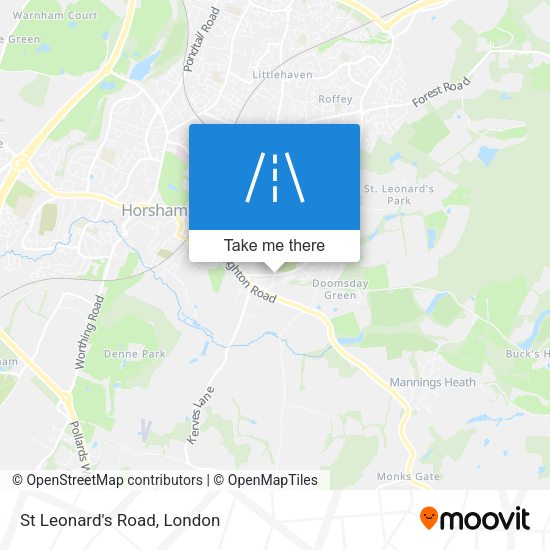 St Leonard's Road map