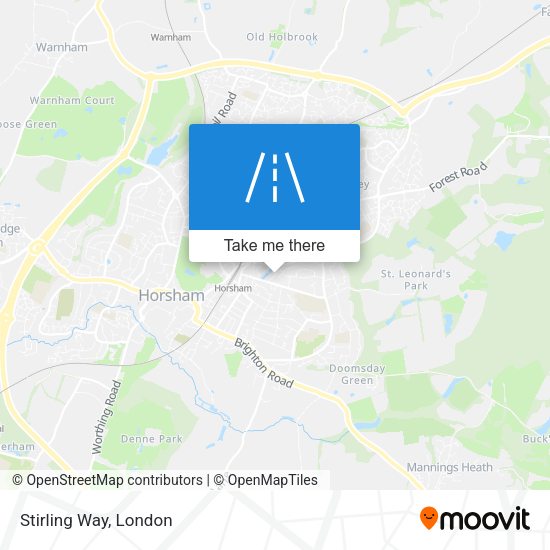 Stirling Way map
