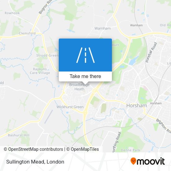 Sullington Mead map