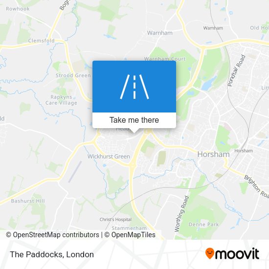 The Paddocks map