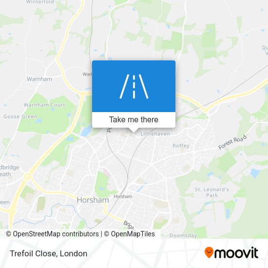 Trefoil Close map