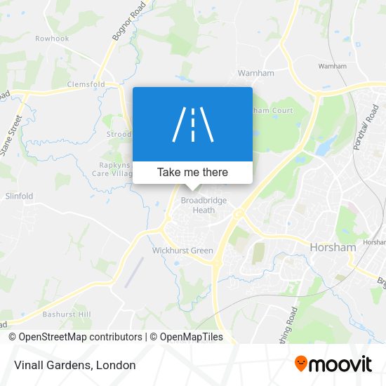 Vinall Gardens map