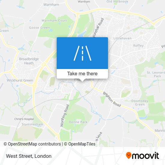 West Street map