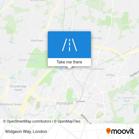 Widgeon Way map