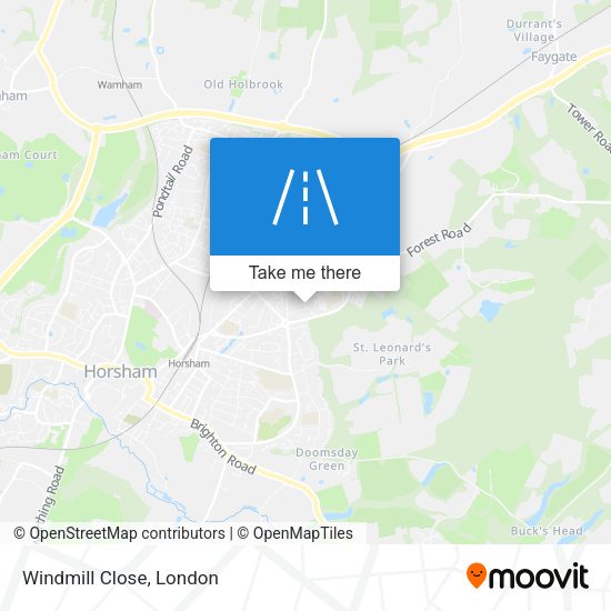 Windmill Close map