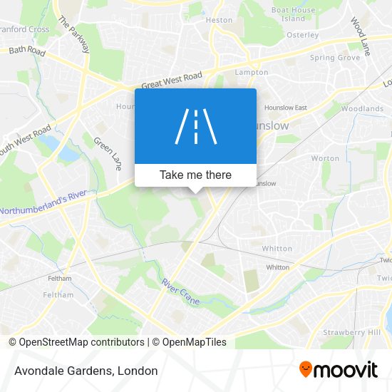 Avondale Gardens map