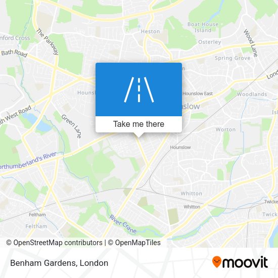 Benham Gardens map