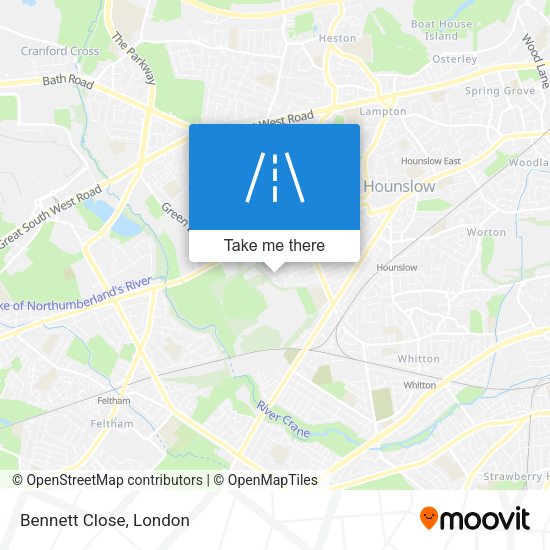 Bennett Close map