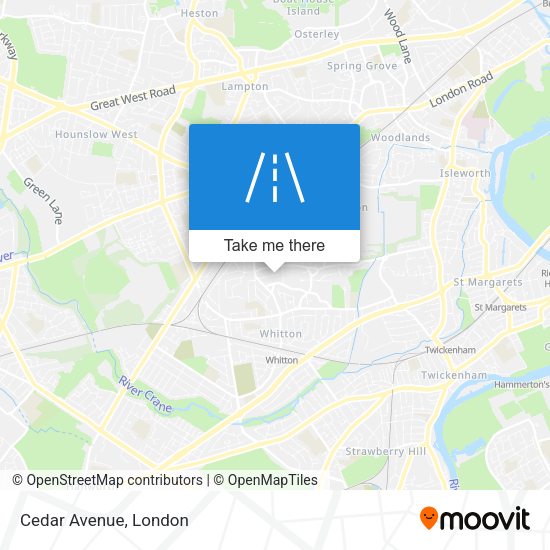 Cedar Avenue map