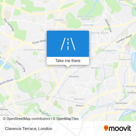 Clarence Terrace map