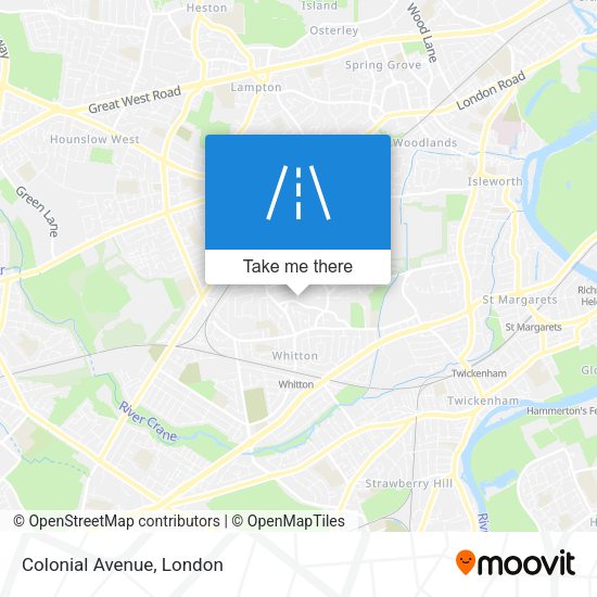 Colonial Avenue map
