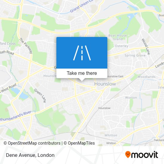 Dene Avenue map