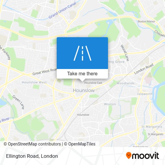 Ellington Road map