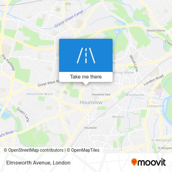 Elmsworth Avenue map