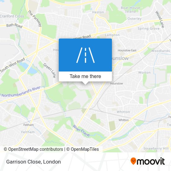 Garrison Close map