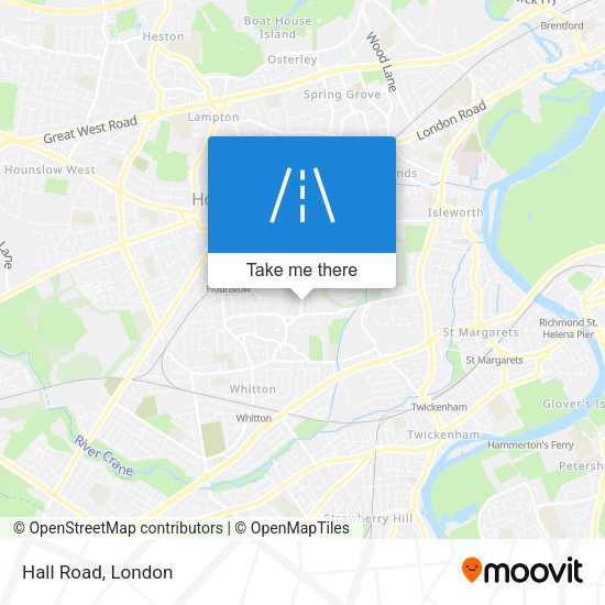 Hall Road map