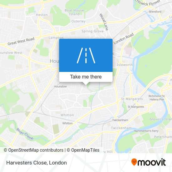 Harvesters Close map