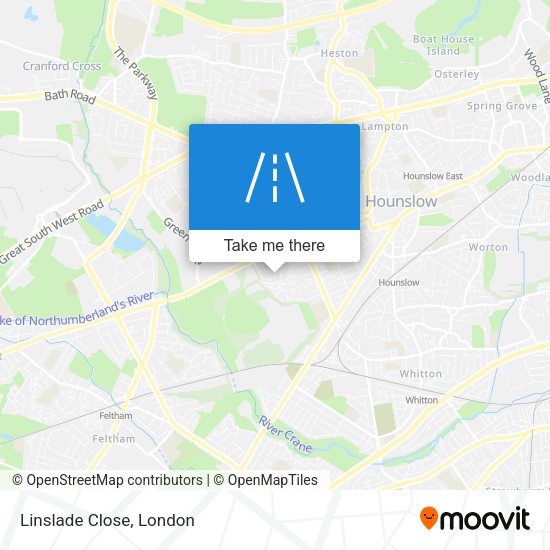 Linslade Close map