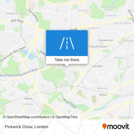 Pickwick Close map