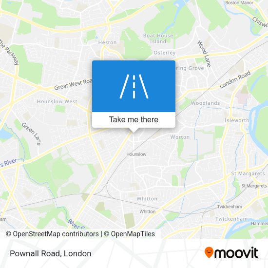 Pownall Road map